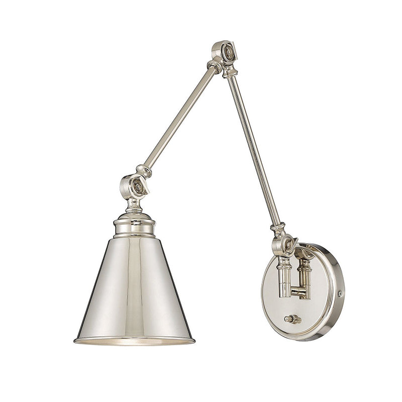 Savoy House 9-961CP-1 Morland 1-lt 16" Tall Adjustable Wall Sconce with Plug