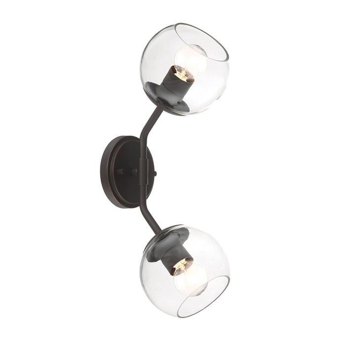 Designers Fountain 91202 Meridian 2-lt 17" Tall Wall Sconce