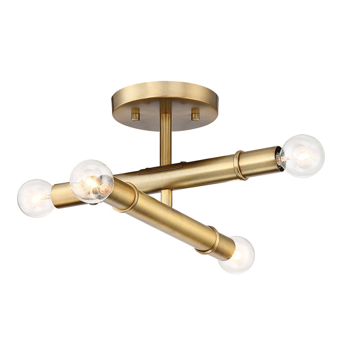 Designers Fountain 92711 Emmett 4-lt 12" Semi Flush