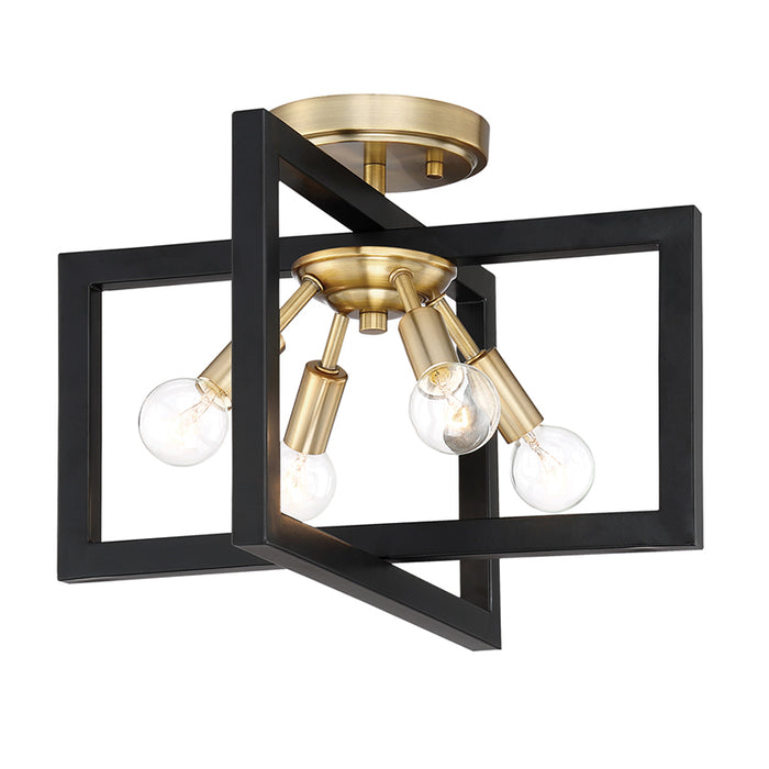 Designers Fountain 92811 Xander 4-lt 15" Semi Flush