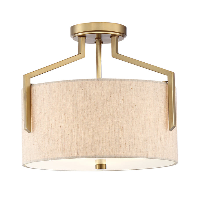 Designers Fountain 93911 Elara 3-lt 15" Semi Flush