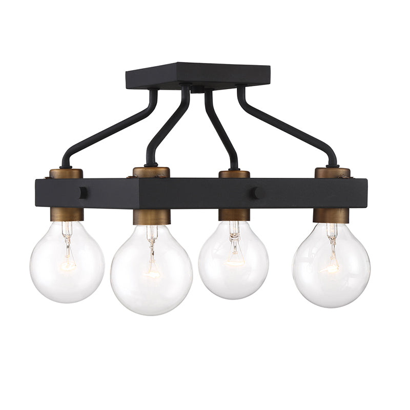 Designers Fountain 94211 Ravella 4-lt 12" Semi Flush