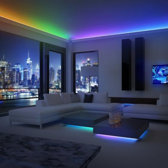 Core LNT45RGB 4.4W/ft. IP65 Neon Series Color-Changing LED Strip, Flat Lens
