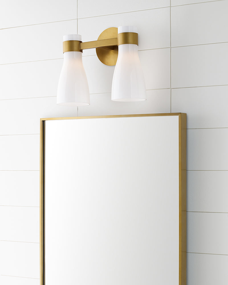 Visual Comfort AEV1002 Moritz 2-lt 15" Vanity Light