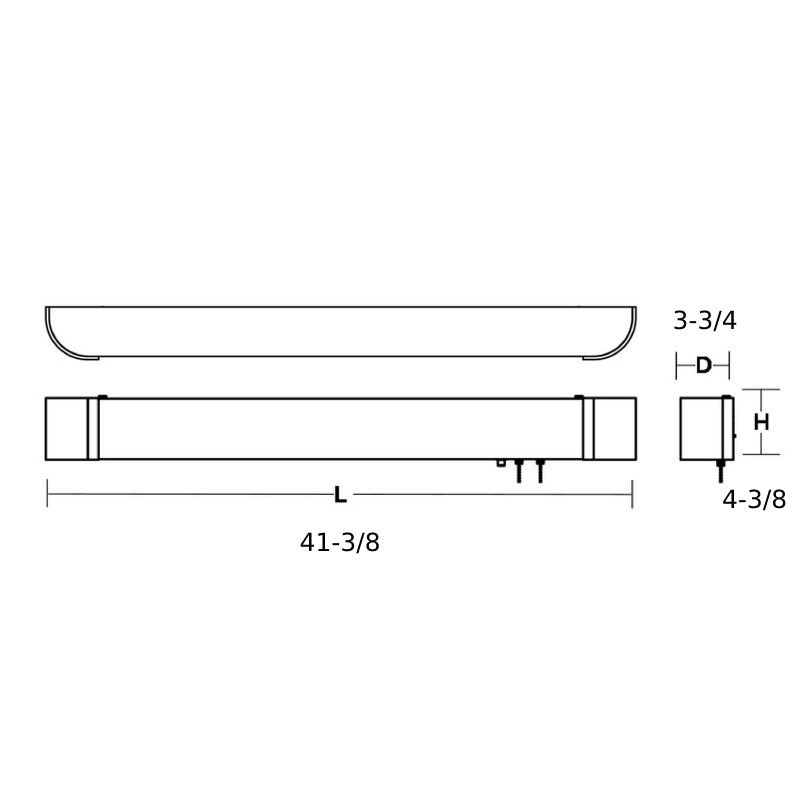 AFX ALNB40 Allen 41" LED Overbed Wall Light