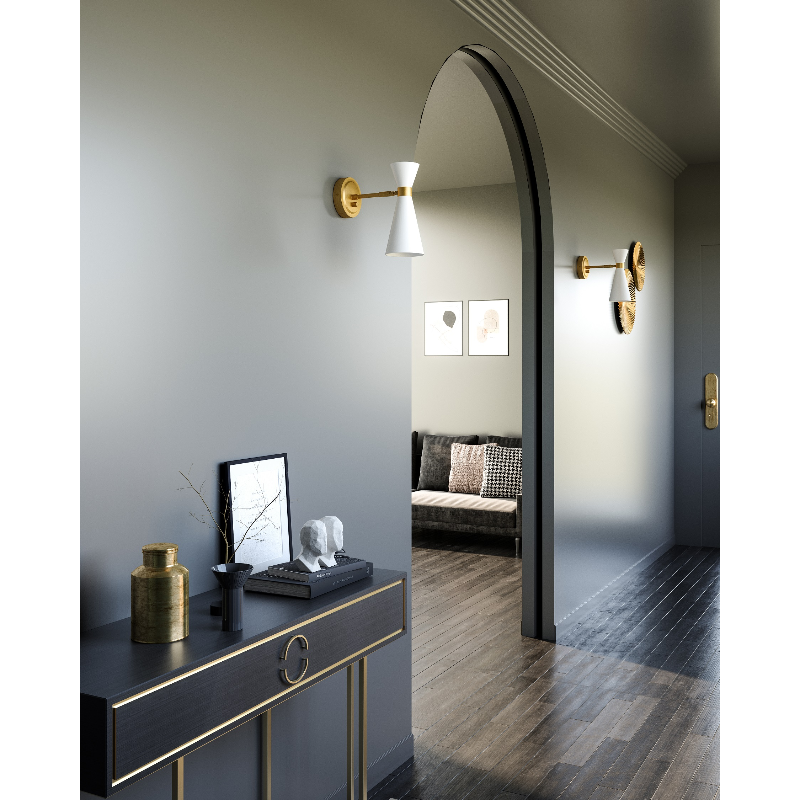 Alora Mood WV574404 Blake 1-lt 12" Tall Swingarm Wall Light