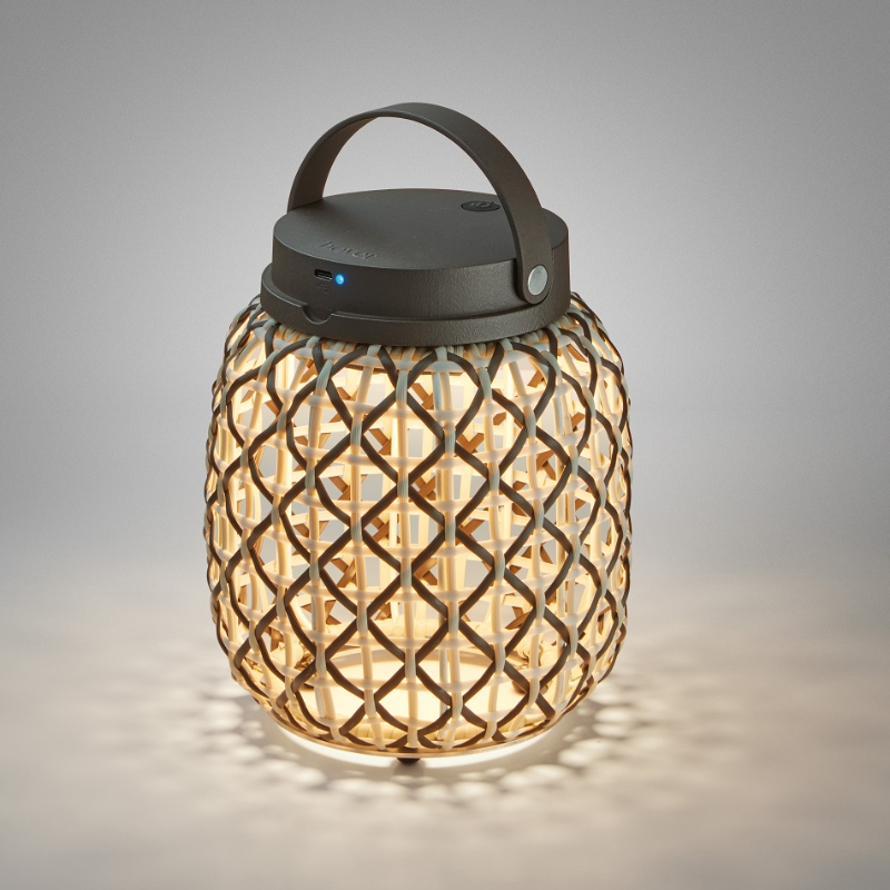 Bover Nans M/21/R 1-lt 8" Tall LED Table Lamp