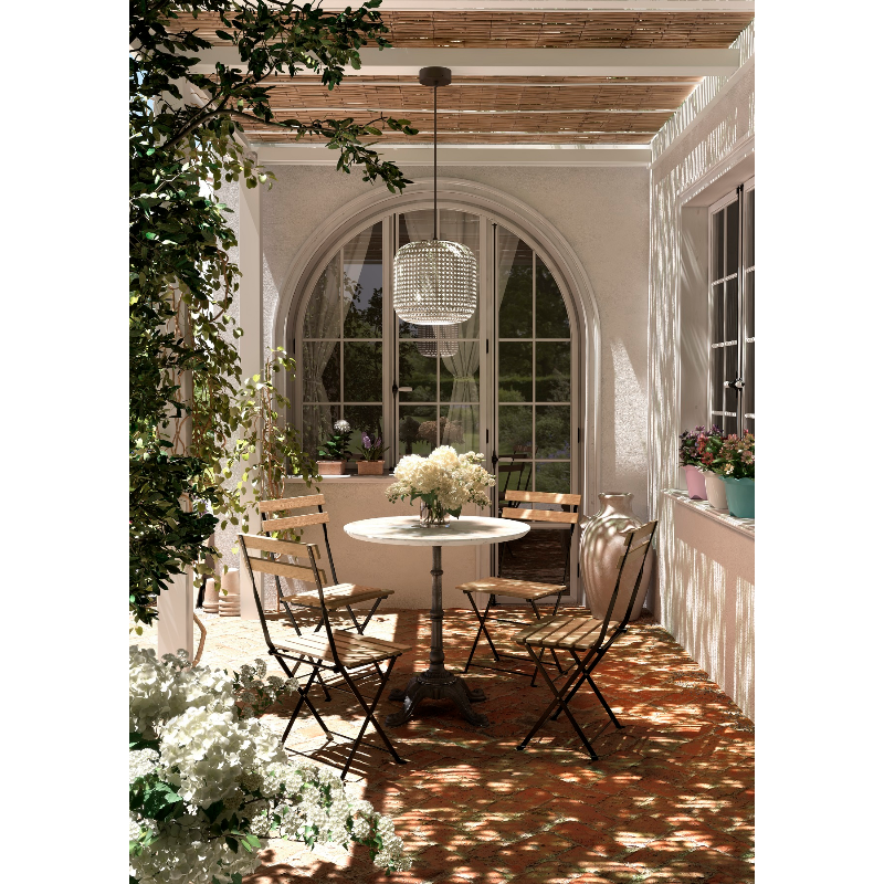 Bover Nans S/31 1-lt 12" LED Outdoor Pendant, TRIAC