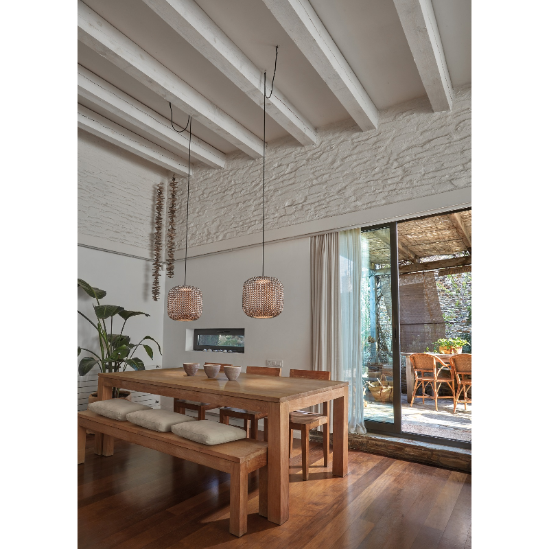 Bover Nans S/31 1-lt 12" LED Outdoor Pendant, 0-10V