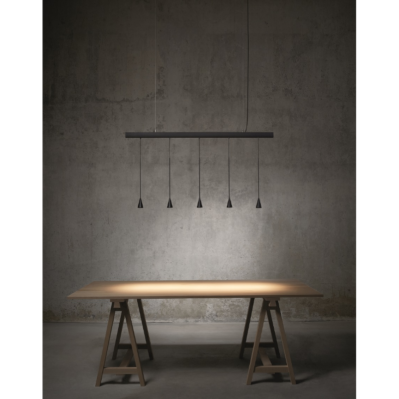 Bover Skybell Linear S/5L/22 5-lt 51" LED Pendant, Up and Down Light