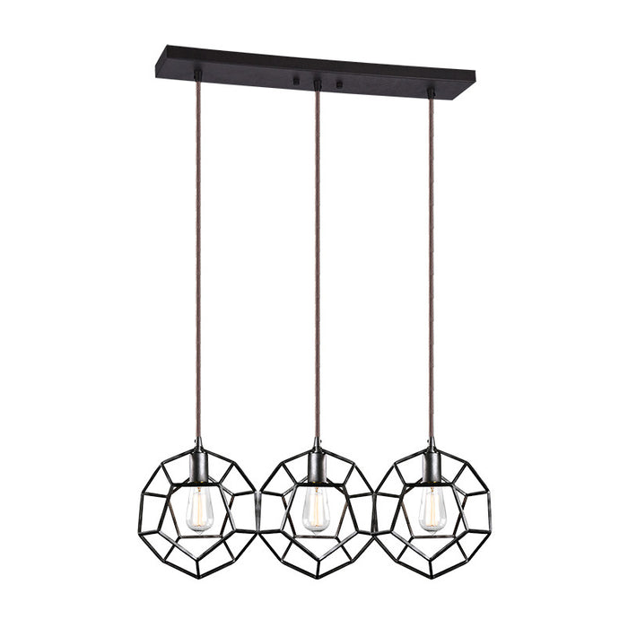 Matteo C54643 Geometry Series 3-lt 29" Linear Pendant