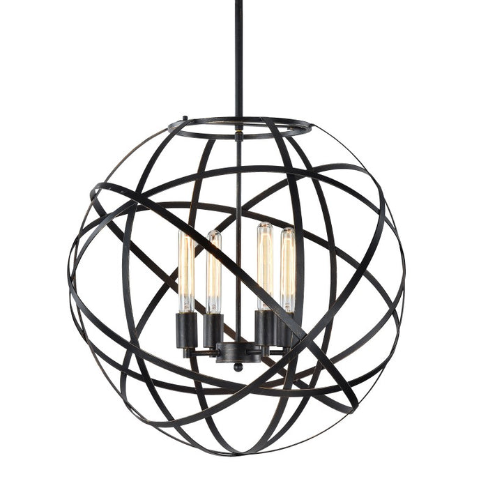 Matteo C57804 Atom 4-lt 23" Pendant