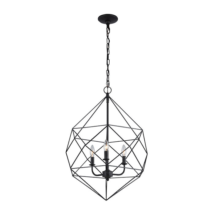 Matteo C59603 Diamond 3-lt 19" Pendant