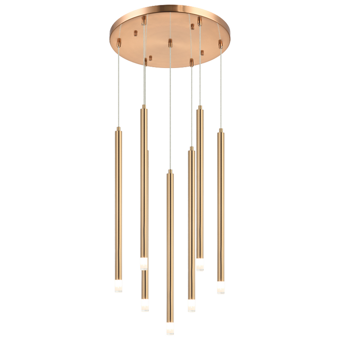 Matteo C63107 Reigndrop 7-lt 18" LED Pendant