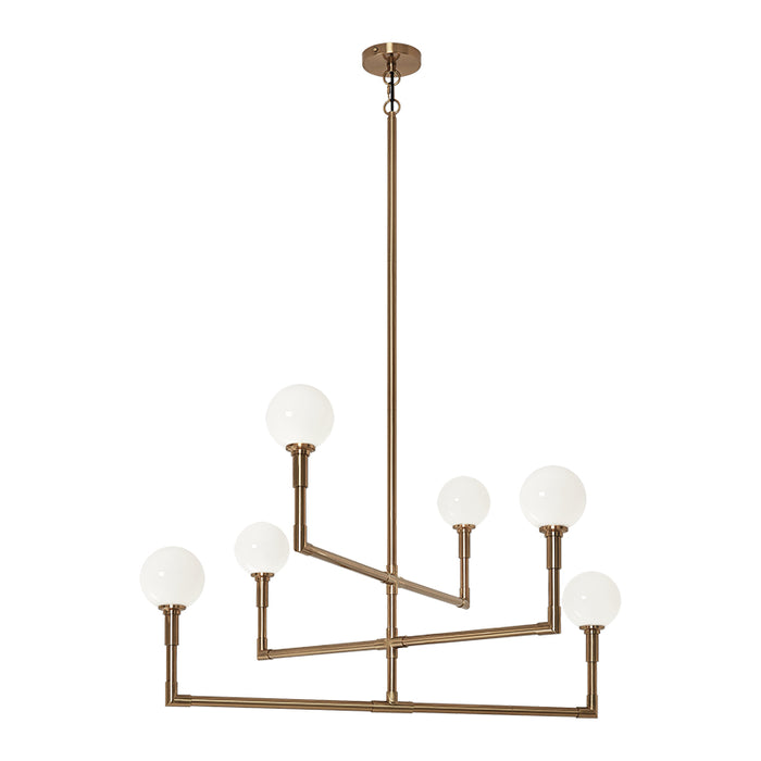 Matteo C64806 Candelstix 6-lt 38" Chandelier