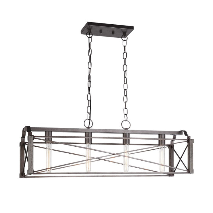 Matteo C71404 Asher 4-lt 36" Linear Chandelier