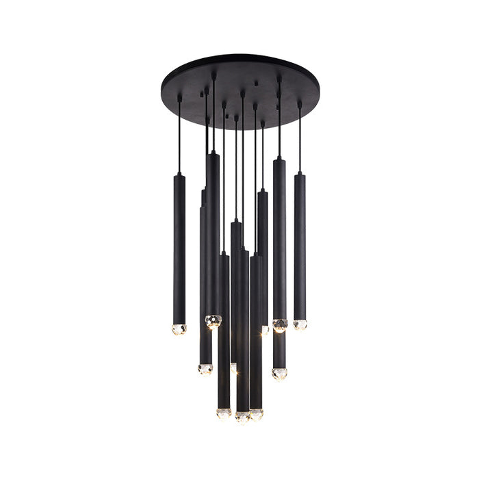 Matteo C78312 Reign 12-lt 24" LED Pendant