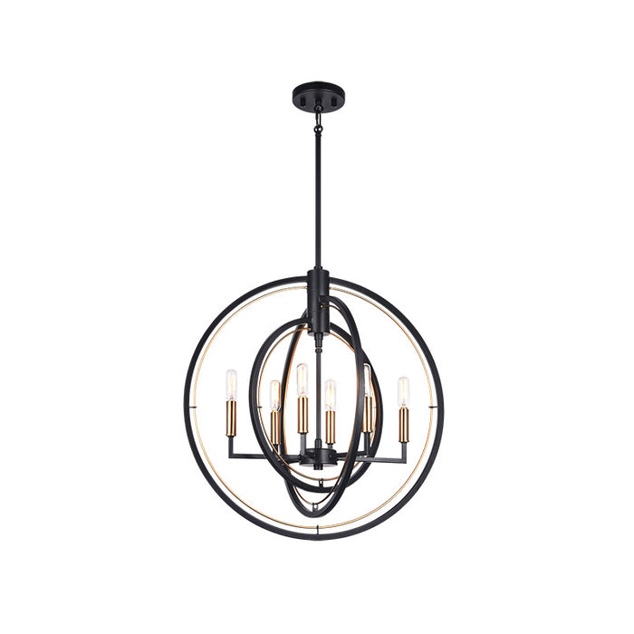 Matteo C78606 Odyssey 6-lt 22" Chandelier