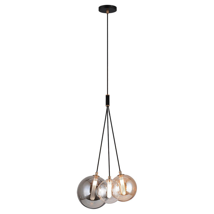 Matteo C81003 Magma 3-lt 15" LED Pendant