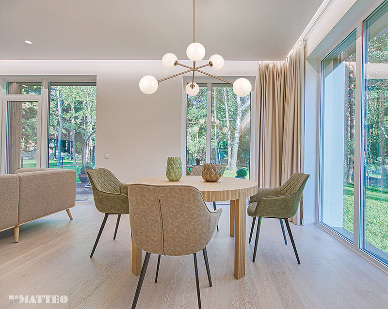 Matteo C81706 Novo 6-lt 35" Chandelier