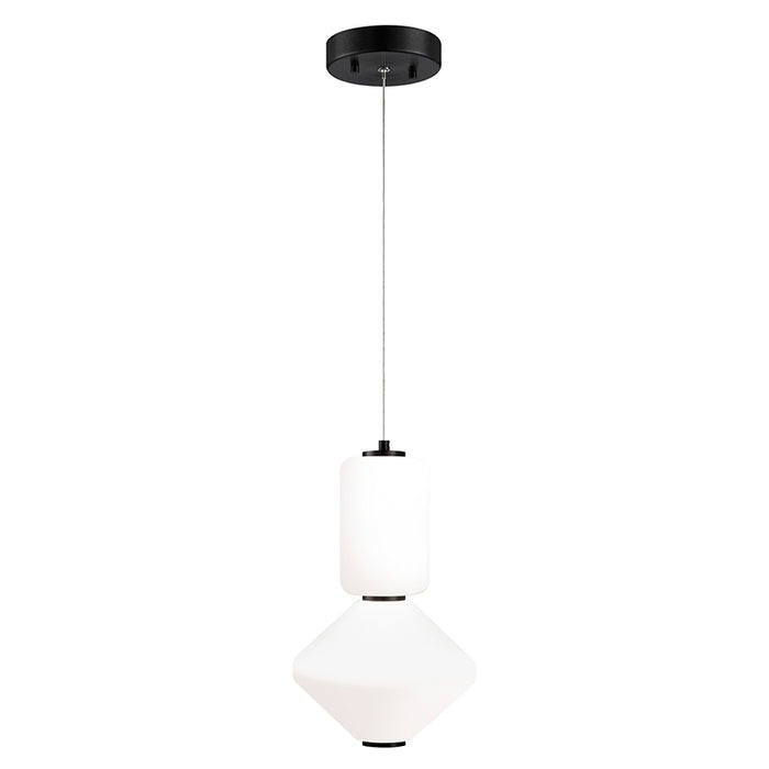 Matteo C82422 Dango 1-lt 13" Tall LED Pendant with Mixed Glass