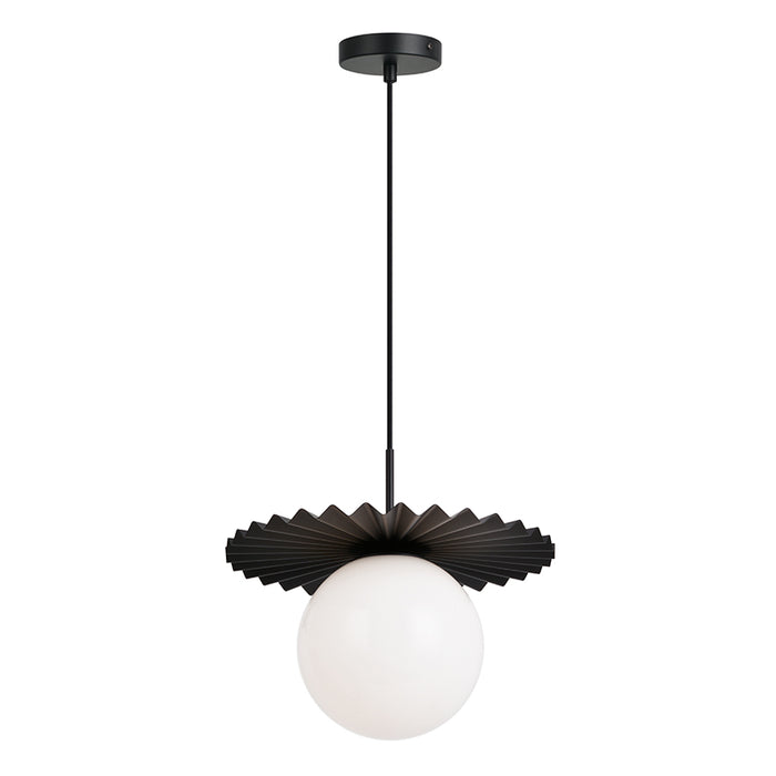 Matteo C83111 Modern Ruff 1-lt 14" Pendant