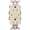 Lutron CAR-15-GFST Claro Self-Testing Tamper Resistant GFCI Receptacle