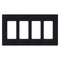 Lutron CW-4 Claro 4-Gang Wallplate