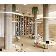 Bover Circular S/300/H 1-lt 119" LED Pendant, Inward Light