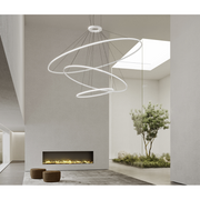Bover Circular S/3L/200/120/60 3-lt 82" LED Pendant, Inward Light