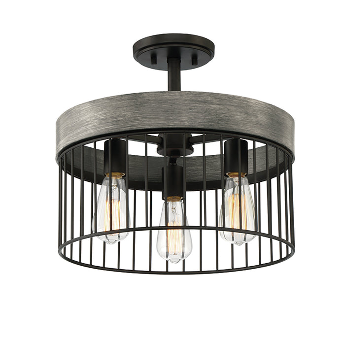 Designers Fountain D226M Aster 3-lt 24" Semi Flush