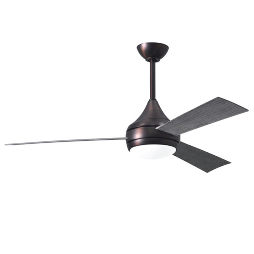 Matthews Fan Donaire 52" Outdoor Ceiling Fan with LED Light - Brushed Bronze/Barn Wood