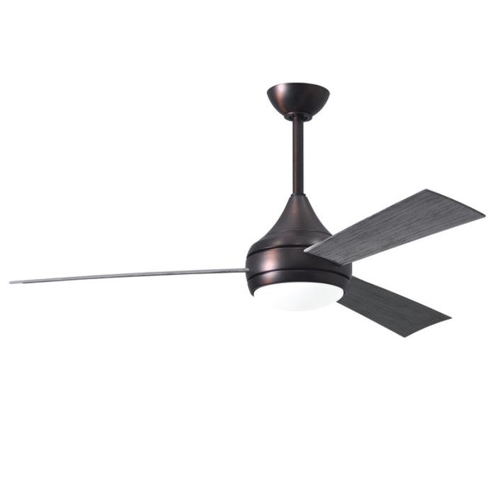 Matthews Fan Donaire 52" Outdoor Ceiling Fan with LED Light - Brushed Bronze/Barn Wood