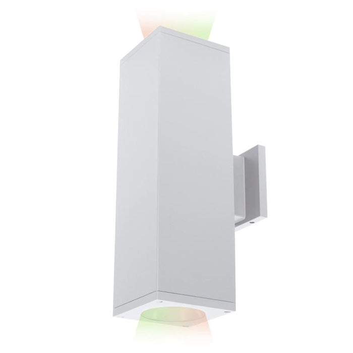 WAC DC-WD05-CC Cube Architectural 5" Color Changing Double Wall Mount, 25° Beam