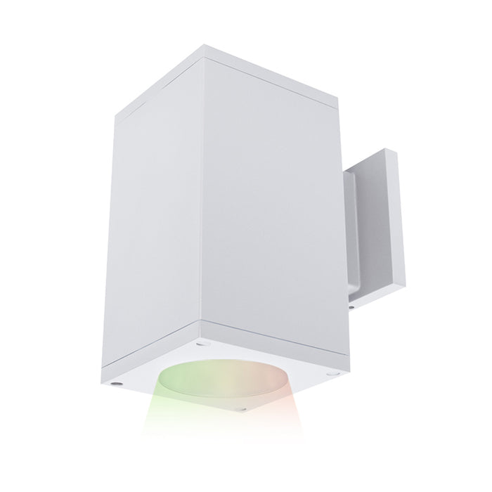 WAC DC-WS05 Cube Architectural 5" LED Single Wall Mount, Color Changing, Beam Spread 83 Degrees