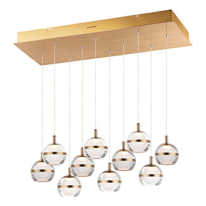 ET2 E24599 Swank 10-lt 13" LED Linear Pendant