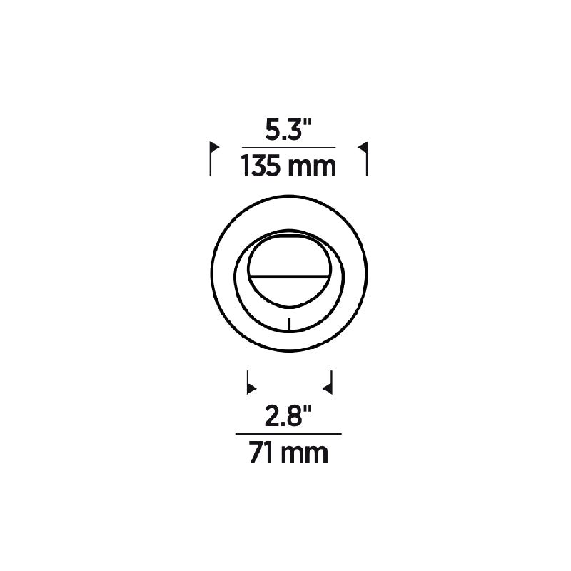 Element E4RFW 2" LED Round Flanged Wall Wash LED Trim