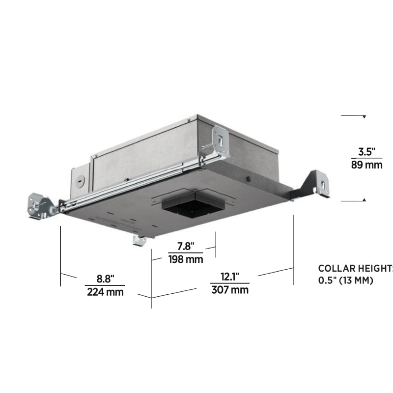 Entra ENCL2R CL 2" 8W LED Round New Construction Housing