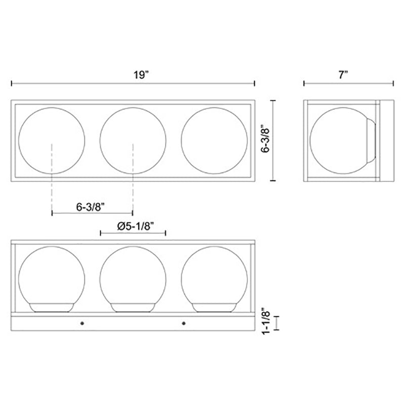 Alora Mood EW519339 Amelia 3-lt 19" Tall Outdoor Wall Sconce