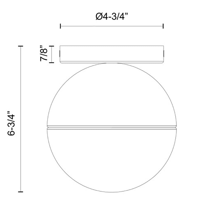 Kuzco FM58306 Monae 1-lt 6" Flush Mount