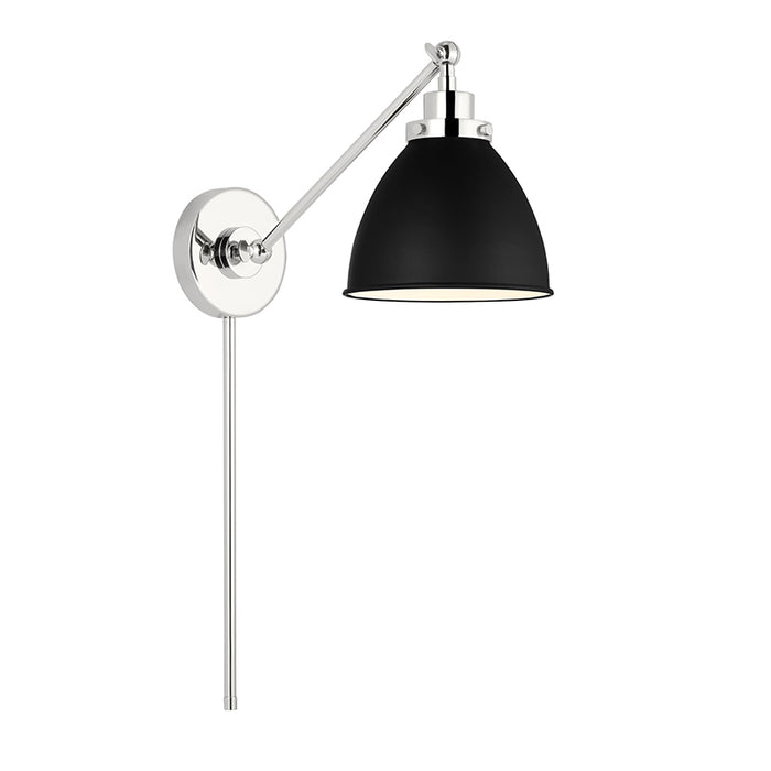 Visual Comfort CW1131 Wellfleet 1-lt 9" Tall Single Arm Dome Task Sconce
