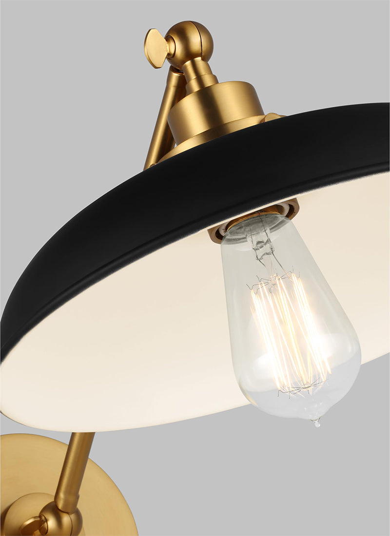 Visual Comfort CW1141 Wellfleet 1-lt 9" Tall Single Arm Wide Task Sconce