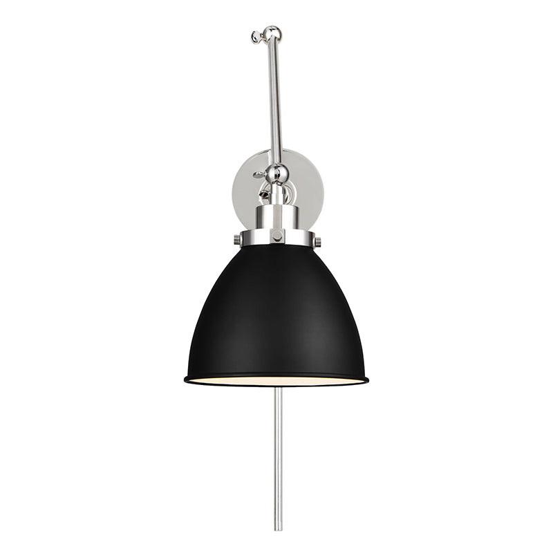 Visual Comfort CW1161 Wellfleet 1-lt 15" Tall Double Arm Dome Task Sconce