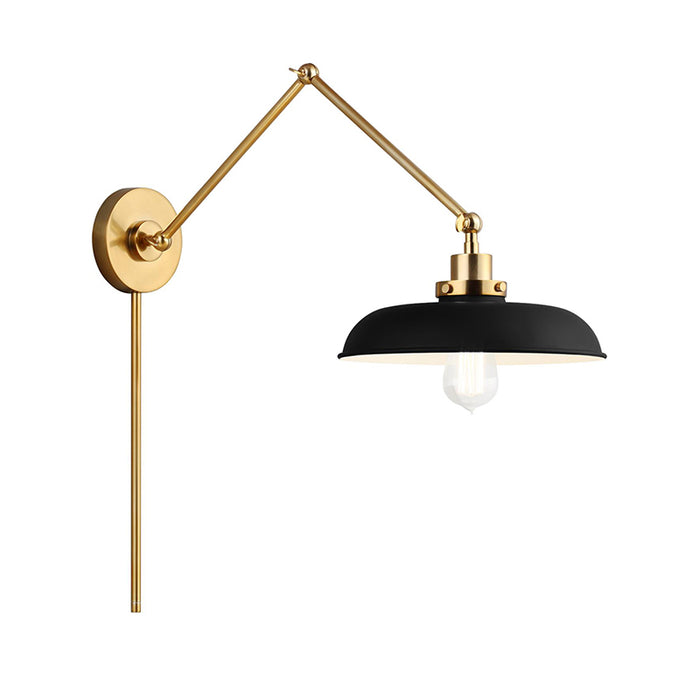 Visual Comfort CW1171 Wellfleet 1-lt 15" Tall Double Arm Wide Task Sconce