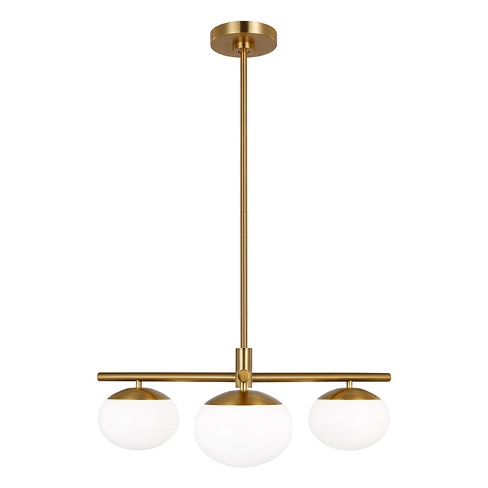 Visual Comfort EF1063 Lune 3-lt 27" LED Semi-Flush Mount