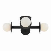 Visual Comfort KF1034 Nodes 4-lt 18" Semi-Flush Mount - Midnight Black