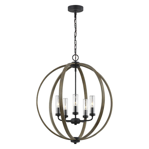 Feiss OLF3294 Allier 5-lt 24" Wide Outdoor Chandelier - LBC Lighting