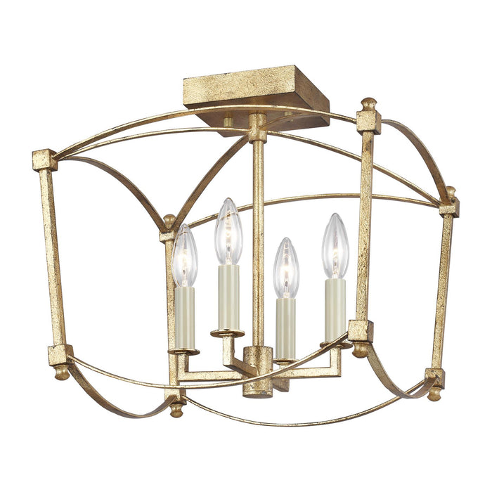 Feiss SF350 Thayer 4-lt 14-3/8" Wide Semi Flush Mount - LBC Lighting