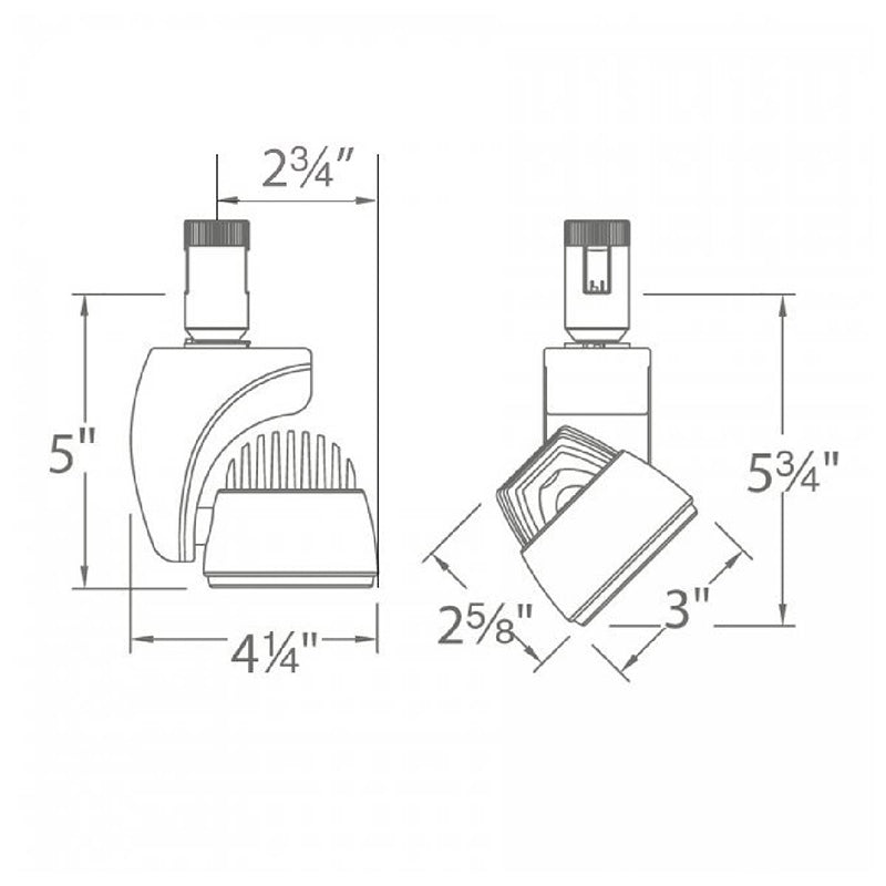 WAC H-LED17 Reflex 17W LED Track Head, H Track