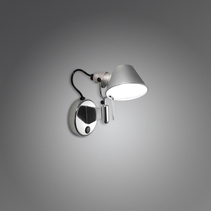 Artemide Tolomeo Micro LED Spot Wall Light w/ Switch